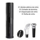 Abridor de Vinho Elétrico - Kit Profissional de BRINDE