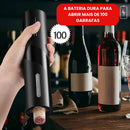 Abridor de Vinho Elétrico - Kit Profissional de BRINDE