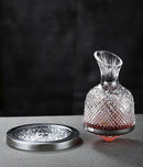 Decanter Vinho de Cristal - Acompanha Suporte de Vidro - Elegância para o seu Vinho