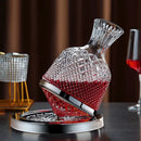 Decanter Vinho de Cristal - Acompanha Suporte de Vidro - Elegância para o seu Vinho