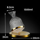 Decanter Vinho de Cristal - Acompanha Suporte de Vidro - Elegância para o seu Vinho