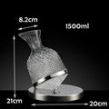 Decanter Vinho de Cristal - Acompanha Suporte de Vidro - Elegância para o seu Vinho