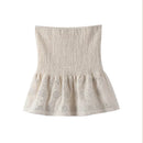 Conjunto de Colete e Saia Branca