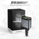 Carregador Turbo 4 em 1 Automotivo com Cabos Retráteis e Projetor Galáctico - Jetta ChargeLux™ (ESTOQUE LIMITADO)