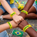 Pulseira Brasil Verde e Amarela – Entre no Clima da Copa 🇧🇷